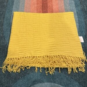 West Elm Yellow Throw